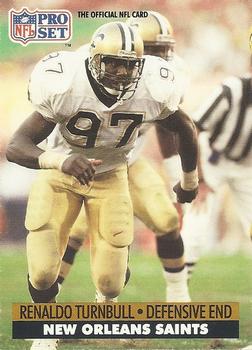 Renaldo Turnbull New Orleans Saints 1991 Pro set NFL #242